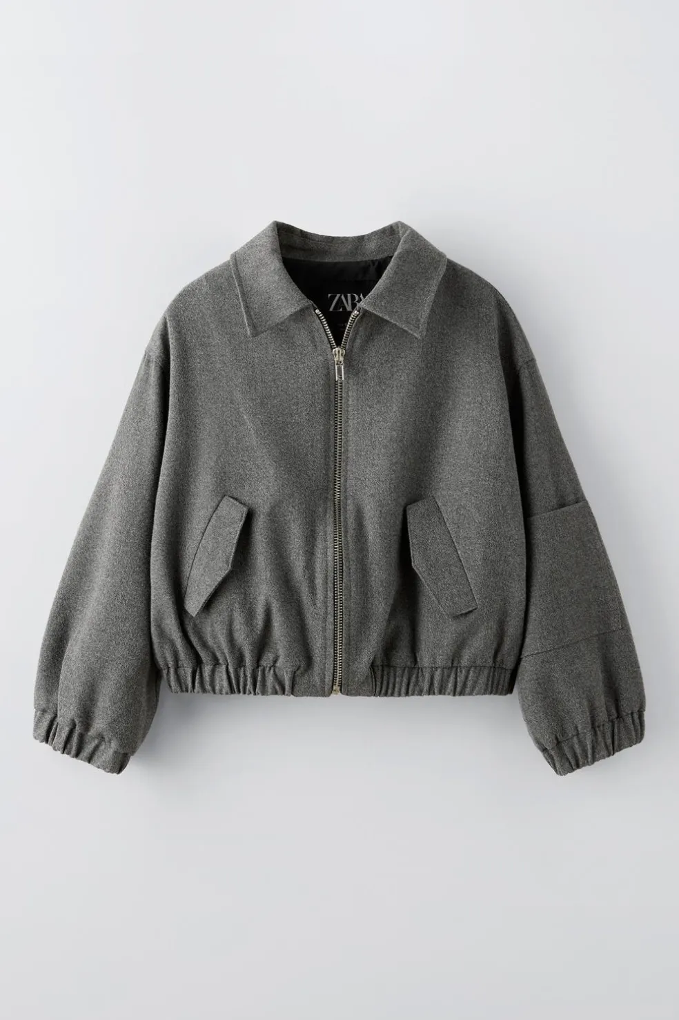 BLUSÃO BOMBER FECHO DE CORRER-ZARA Cheap