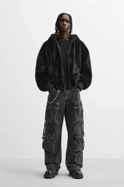 ZARA Blusões^BLUSÃO BOMBER REVERSÍVEL Preto