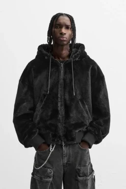 ZARA Blusões^BLUSÃO BOMBER REVERSÍVEL Preto