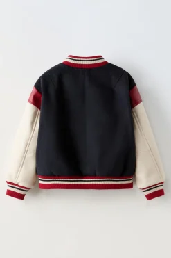 BLUSÃO BOMBER VARSITY-ZARA New