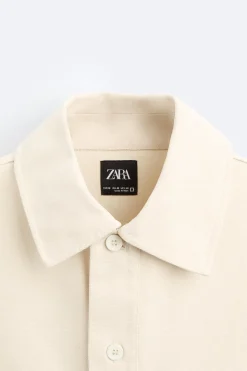ZARA Blusões^BLUSÃO BORDADO COM MISSANGAS Cru
