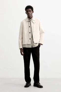 ZARA Blusões^BLUSÃO BOTÕES LIMITED EDITION Cru