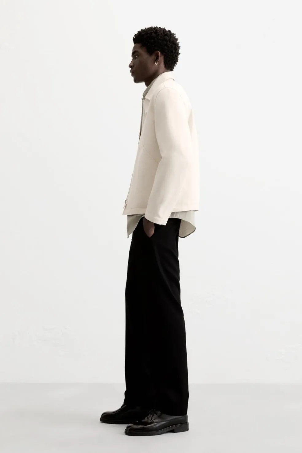 ZARA Blusões^BLUSÃO BOTÕES LIMITED EDITION Cru