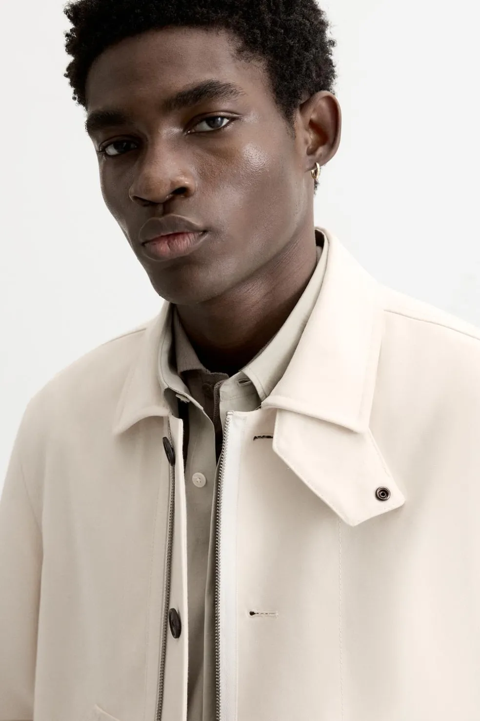 ZARA Blusões^BLUSÃO BOTÕES LIMITED EDITION Cru