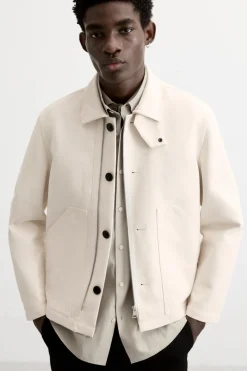 ZARA Blusões^BLUSÃO BOTÕES LIMITED EDITION Cru