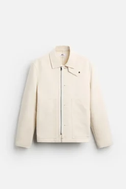 ZARA Blusões^BLUSÃO BOTÕES LIMITED EDITION Cru