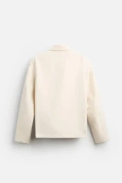 ZARA Blusões^BLUSÃO BOTÕES LIMITED EDITION Cru