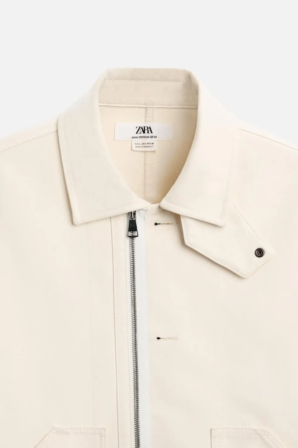ZARA Blusões^BLUSÃO BOTÕES LIMITED EDITION Cru