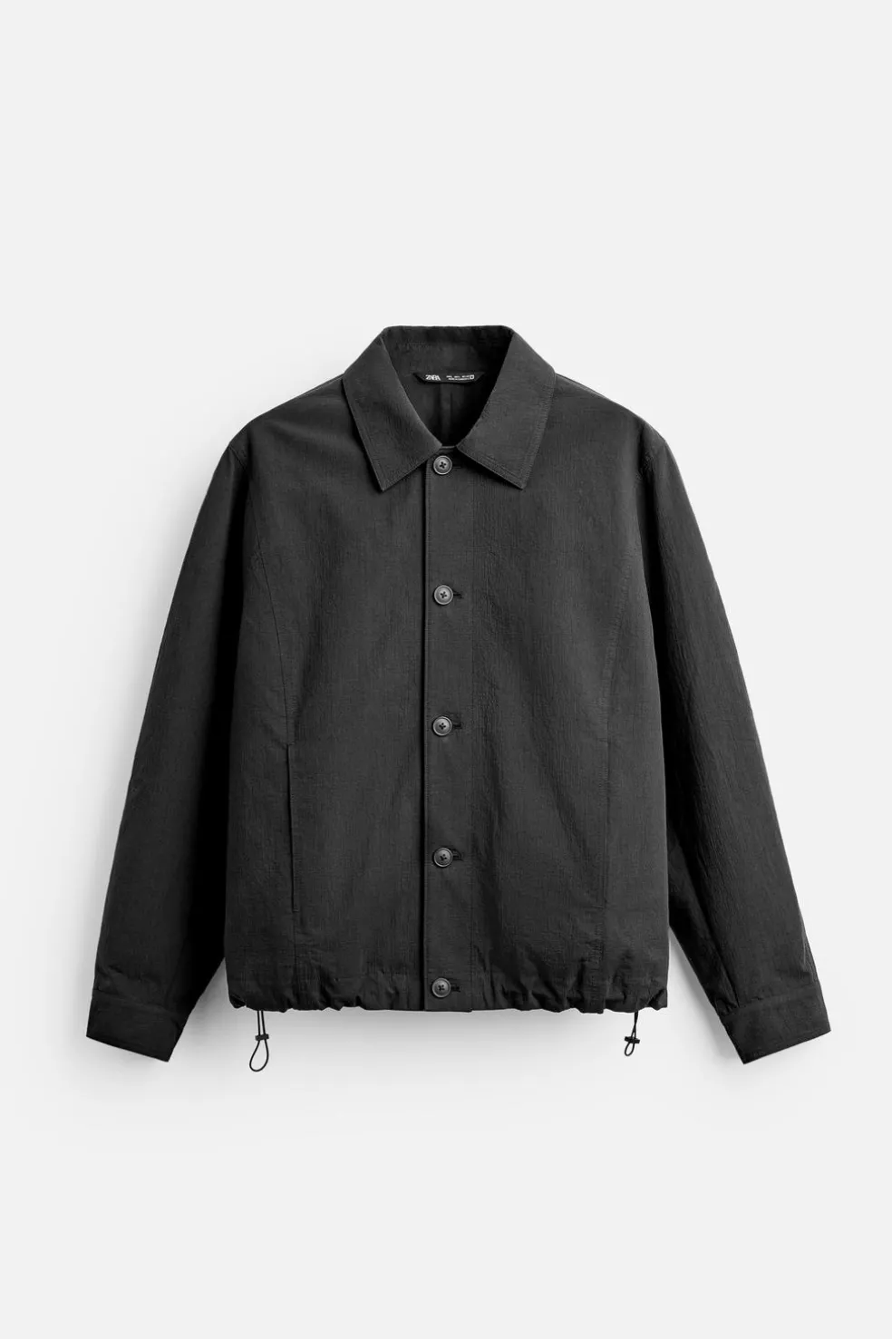 ZARA Blusões^BLUSÃO BOXY FIT COM ESTRUTURA Preto