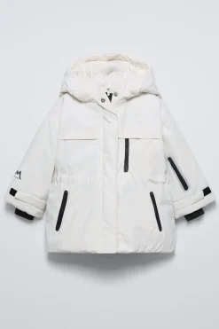 BLUSÃO COM CAPUZ COM PELO WATER REPELLENT E WINDPROOF SKI COLLECTION-ZARA Sale