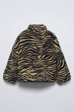 BLUSÃO COM EFEITO DE PELO ENCARACOLADO COM PADRAO DE-ZARA Hot