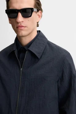 ZARA Blusões^BLUSÃO COM ESTRUTURA Azul-marinho