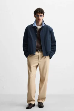 ZARA Blusões^BLUSÃO COM ESTRUTURA Azul-marinho