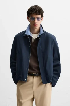 ZARA Blusões^BLUSÃO COM ESTRUTURA Azul-marinho