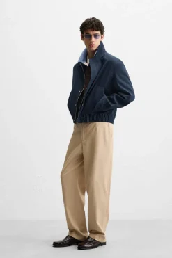 ZARA Blusões^BLUSÃO COM ESTRUTURA Azul-marinho
