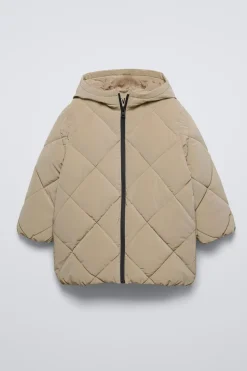 BLUSÃO COMPRIDO ACOLCHOADO-ZARA Sale