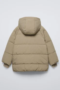 BLUSÃO COMPRIDO ACOLCHOADO-ZARA New