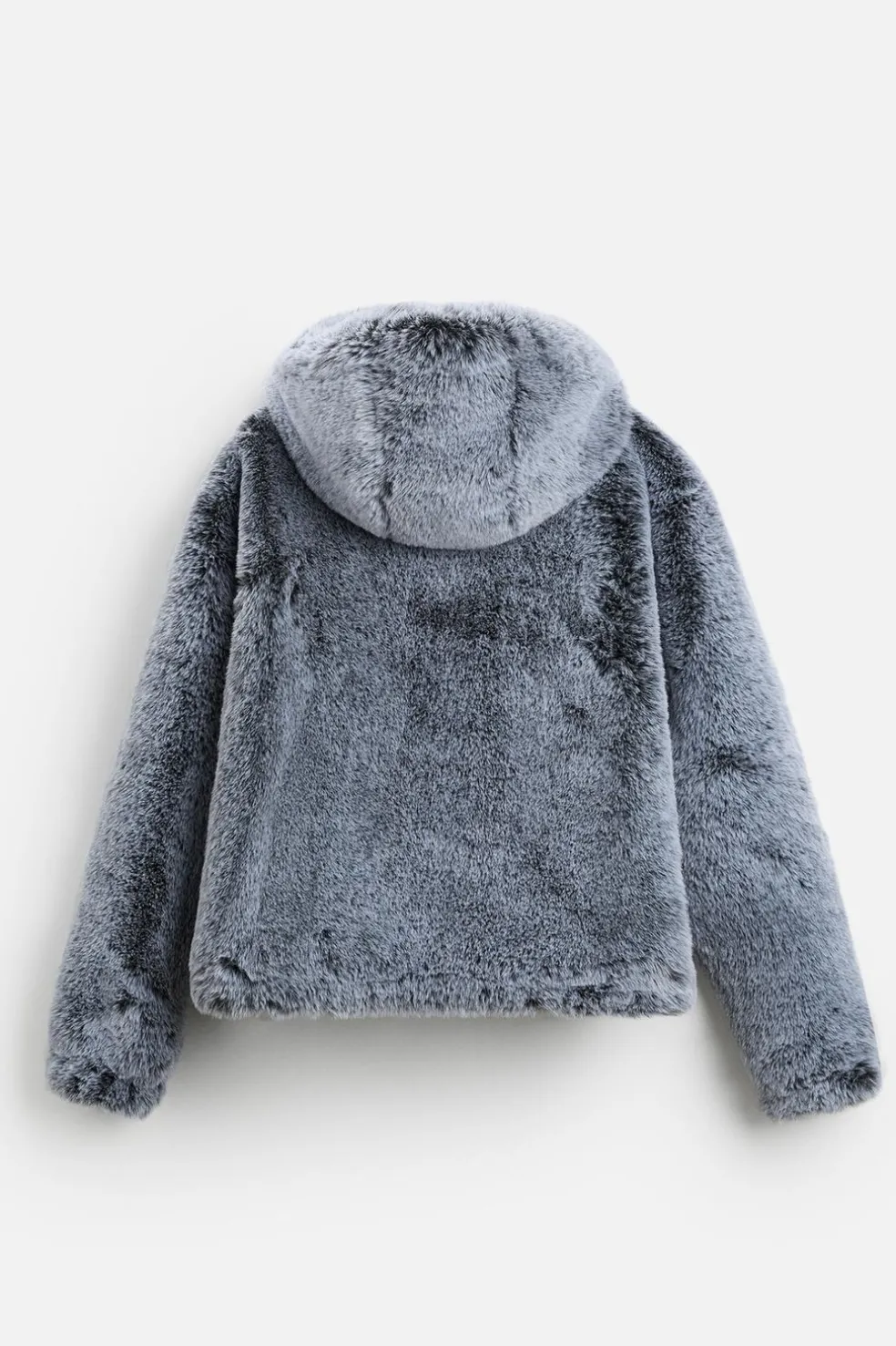 ZARA Vestuário De Inverno|Blusões^BLUSÃO CROPPED EFEITO DE PELO Gelo