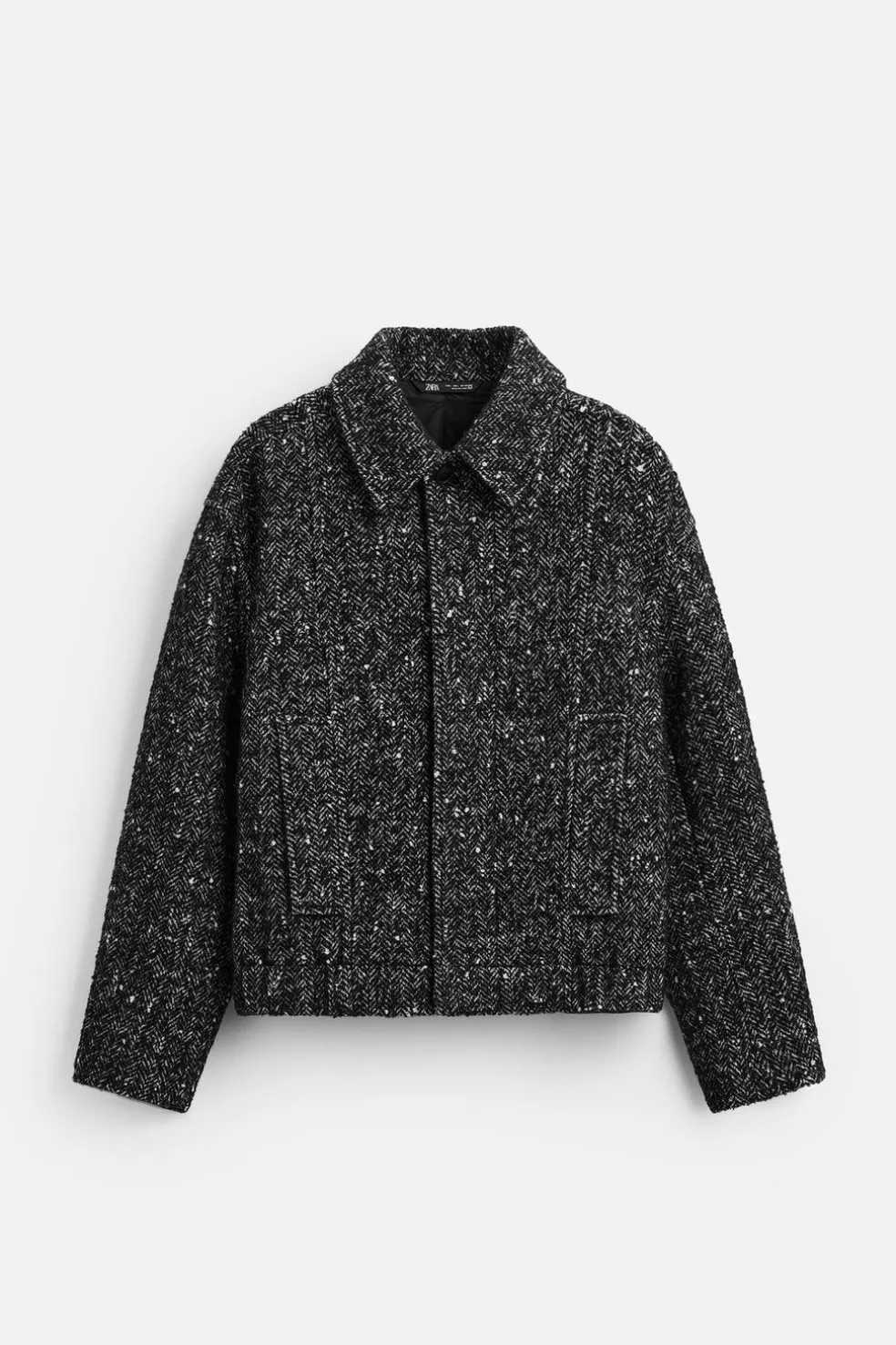 ZARA Vestuário De Inverno|Blusões^BLUSÃO CROPPED FIT ESPIGA Preto