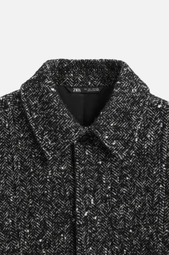ZARA Vestuário De Inverno|Blusões^BLUSÃO CROPPED FIT ESPIGA Preto