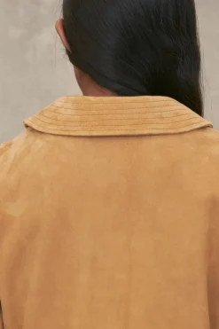 BLUSÃO DE PELE CAMURÇA LIMITED EDITION-ZARA Shop