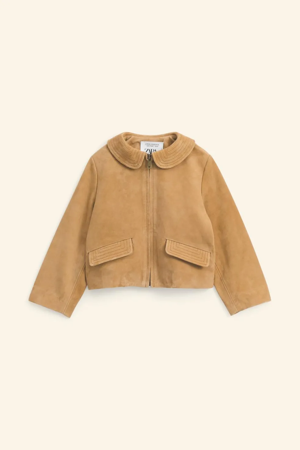 BLUSÃO DE PELE CAMURÇA LIMITED EDITION-ZARA Shop