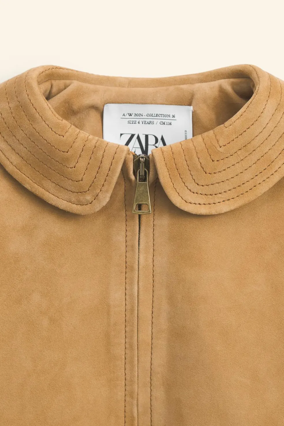 BLUSÃO DE PELE CAMURÇA LIMITED EDITION-ZARA Shop