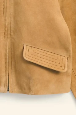 BLUSÃO DE PELE CAMURÇA LIMITED EDITION-ZARA Shop