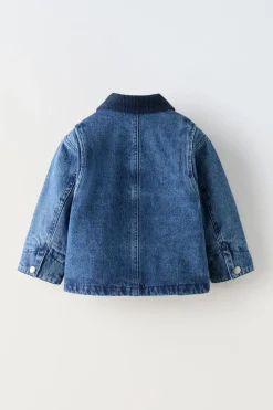 BLUSÃO DENIM ACOLCHOADO-ZARA Outlet