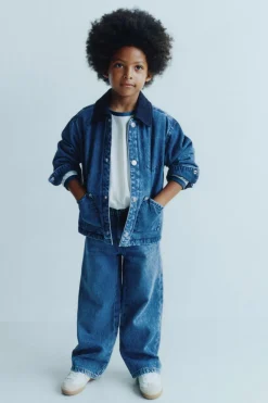 BLUSÃO DENIM ACOLCHOADO-ZARA Outlet