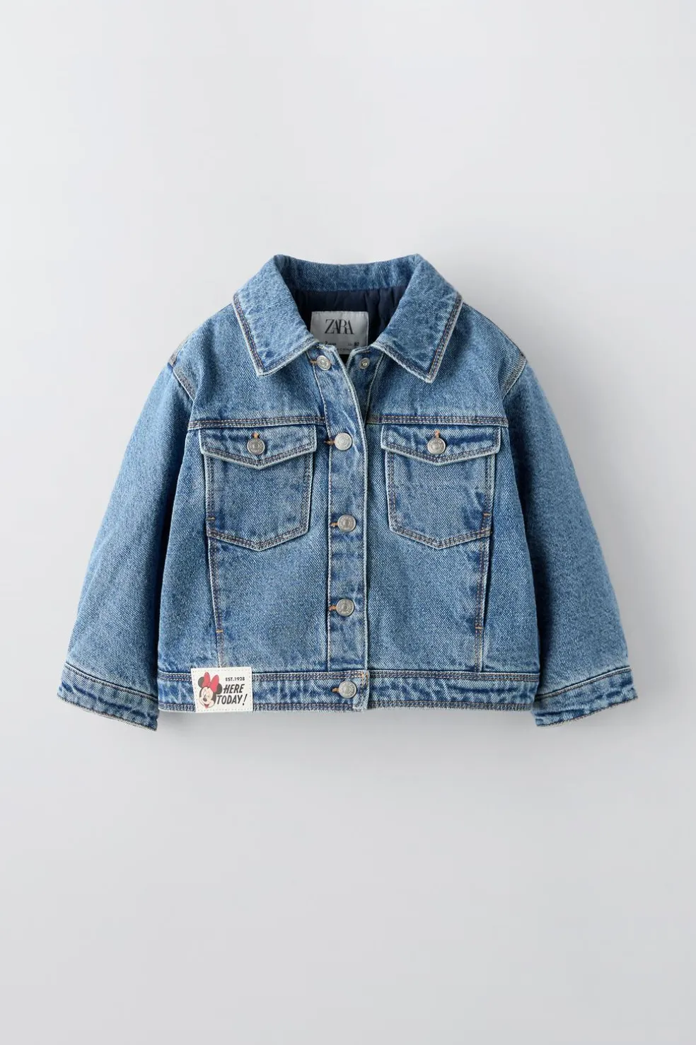BLUSÃO DENIM ACOLCHOADO MINNIE MOUSE © DISNEY-ZARA Online