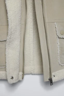 BLUSÃO DUPLA FACE EFEITO DE PELO ENCARACOLADO-ZARA Best
