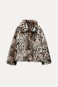 ZARA Sobretudos / Anoraques|Blusões^BLUSÃO EFEITO PELO ZW COLLECTION Leopardo