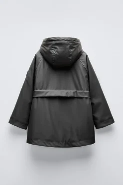 BLUSÃO ENGOMADO WATER REPELLENT-ZARA Discount