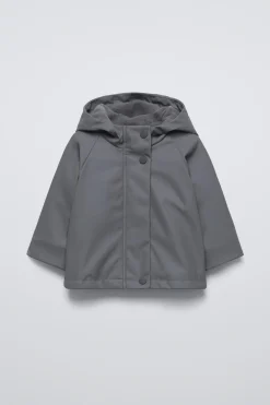 BLUSÃO ENGOMADO WATER RESISTANT-ZARA Shop
