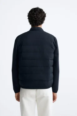 ZARA Blusões|Casacos De Pluma^BLUSÃO LEVE ACOLCHOADO Azul-marinho