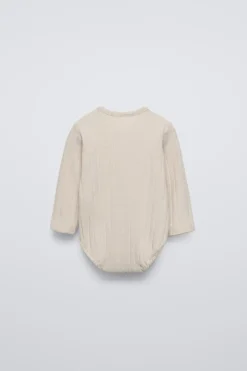 BODY COM NERVURAS DE TATO SUAVE-ZARA Cheap