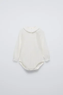 BODY COM TEXTURA E FOLHO-ZARA Cheap