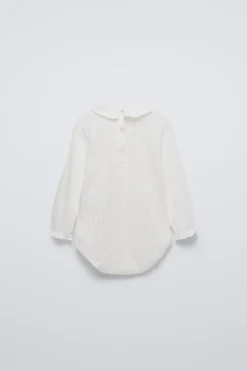 BODY COM TEXTURA E FOLHO-ZARA Cheap