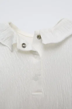 BODY COM TEXTURA E FOLHO-ZARA Cheap