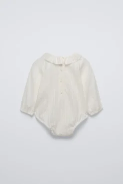 BODY DE DECOTE COM FOLHO-ZARA Store