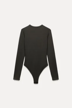 ZARA Winter Layersnew^BODY LAVADO ETIQUETA Castanho