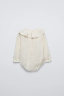 BODY PLUMETI COM FOLHO-ZARA Clearance