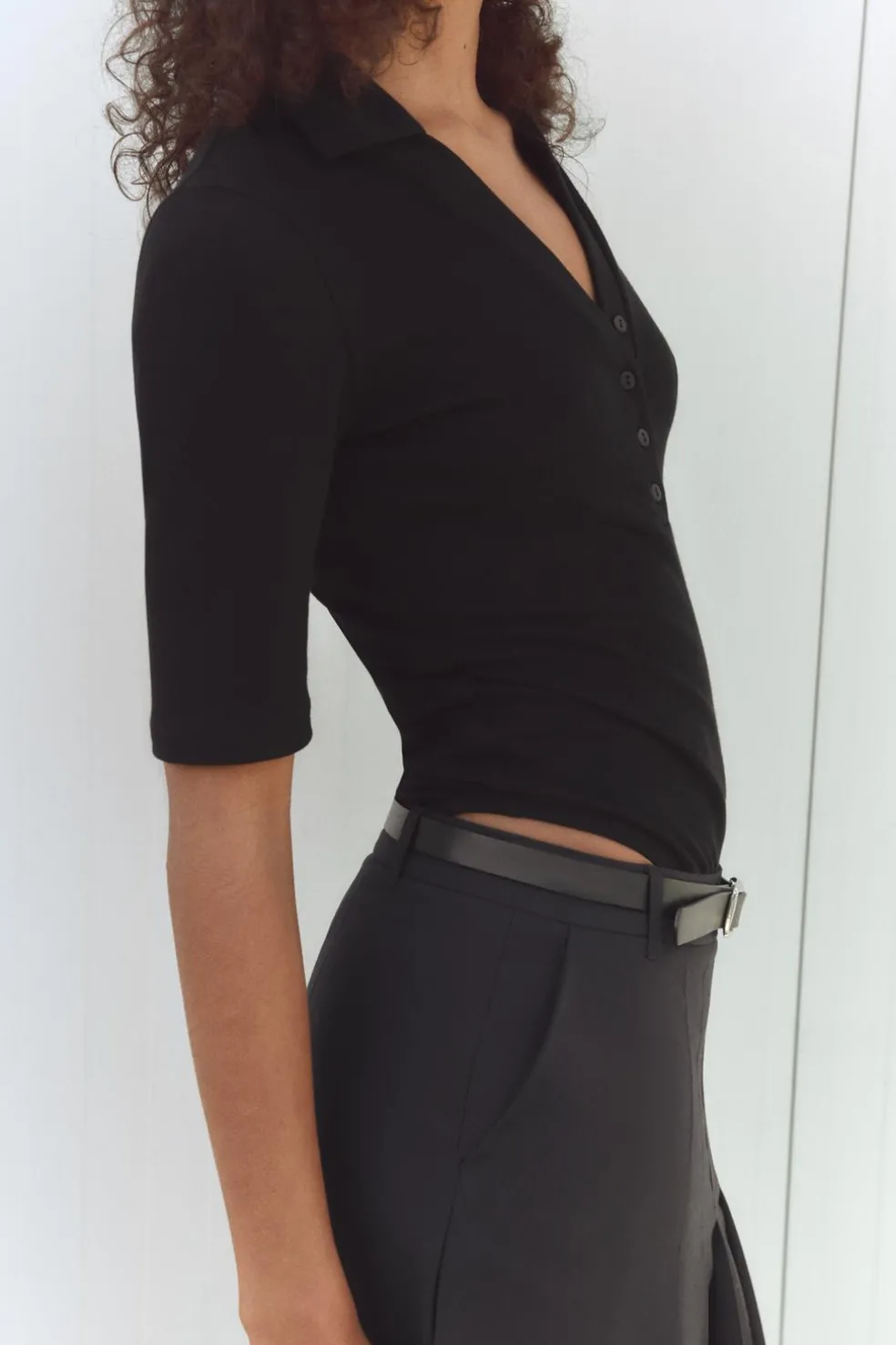 ZARA Tops / Bodies^BODY SOFT INTERLOCK Preto