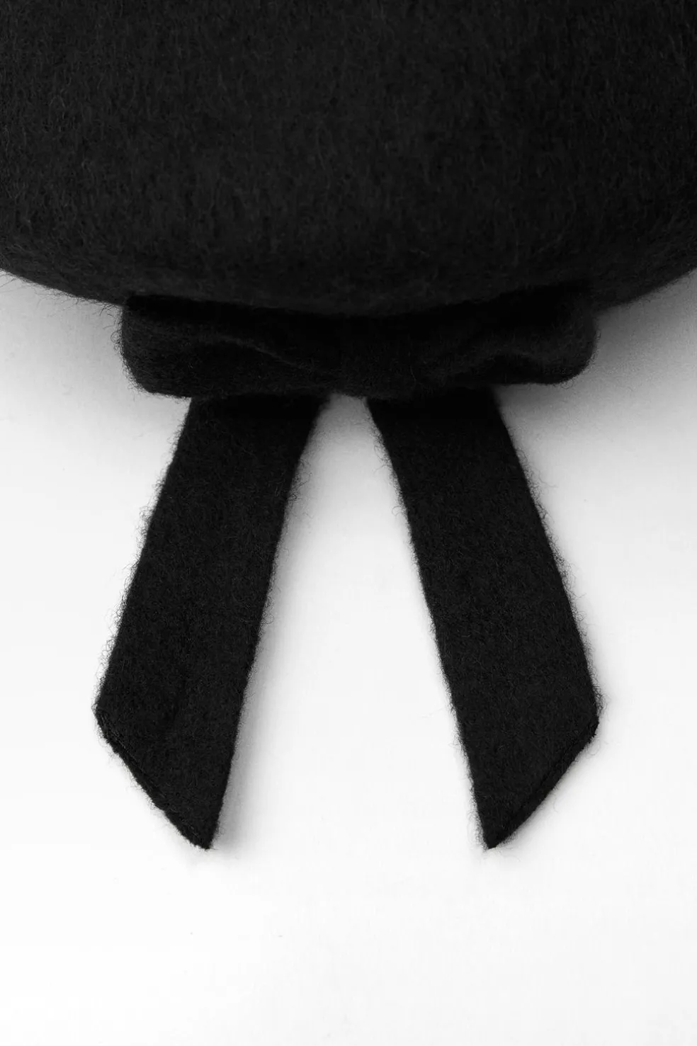 ZARA Acessórios / Bijuteria^BOINA DE LÃ COM LAÇO Preto