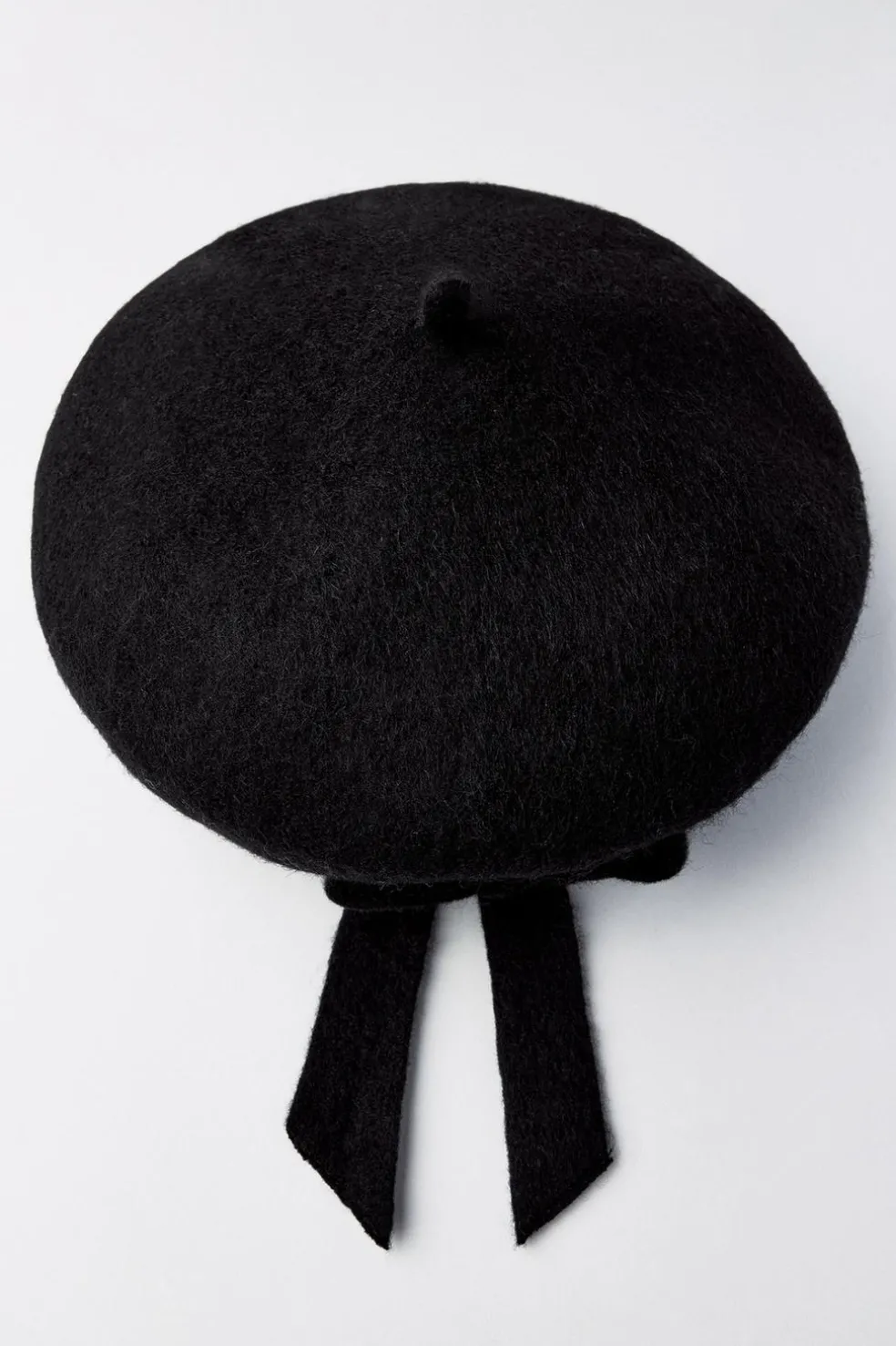 ZARA Acessórios / Bijuteria^BOINA DE LÃ COM LAÇO Preto