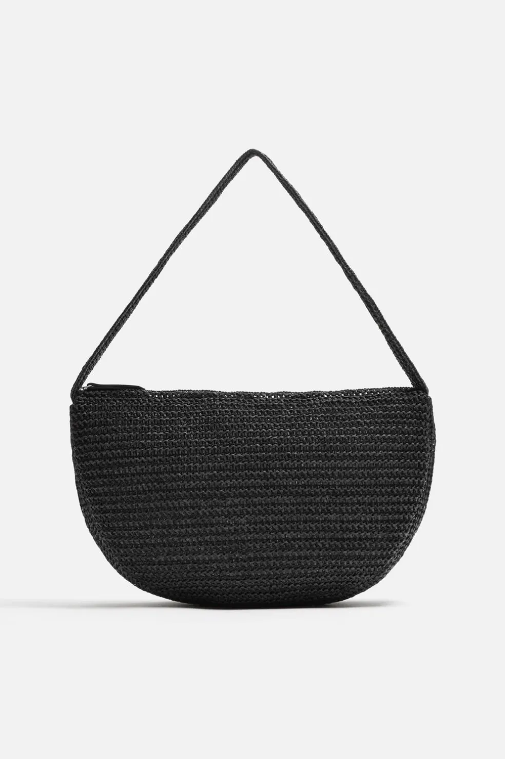 ZARA Malas / Mochilas^BOLSA A TIRACOLO ENTRANÇADA Preto