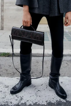 ZARA Malas^BOLSA COMPRIDA COM PORMENOR Leopardo