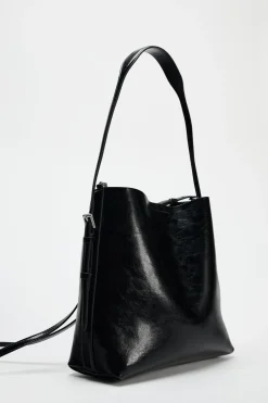 ZARA Malas^BOLSA TIPO SACO DUPLA ASA Preto