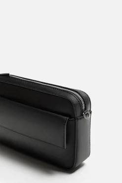 ZARA Malas / Mochilas^BOLSA TIRACOLO LISA Preto